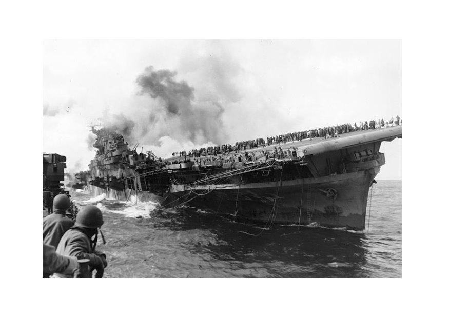 uss frankflin 1945 Foto uss frankflin 1945