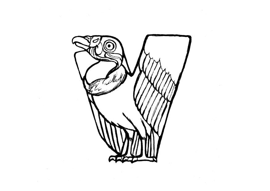 Malvorlage v-vulture