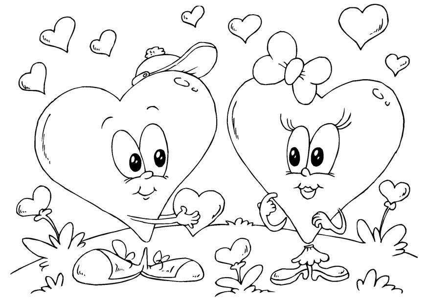 Malvorlage valentinsherzen