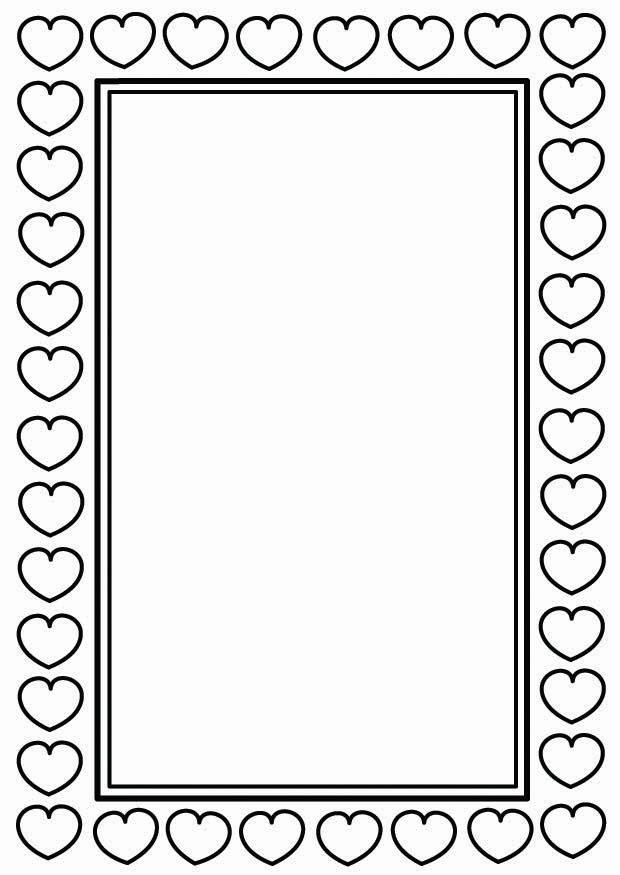 valentinsrahmen Malvorlage valentinsrahmen