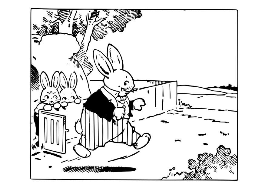 vater hase Malvorlage vater hase