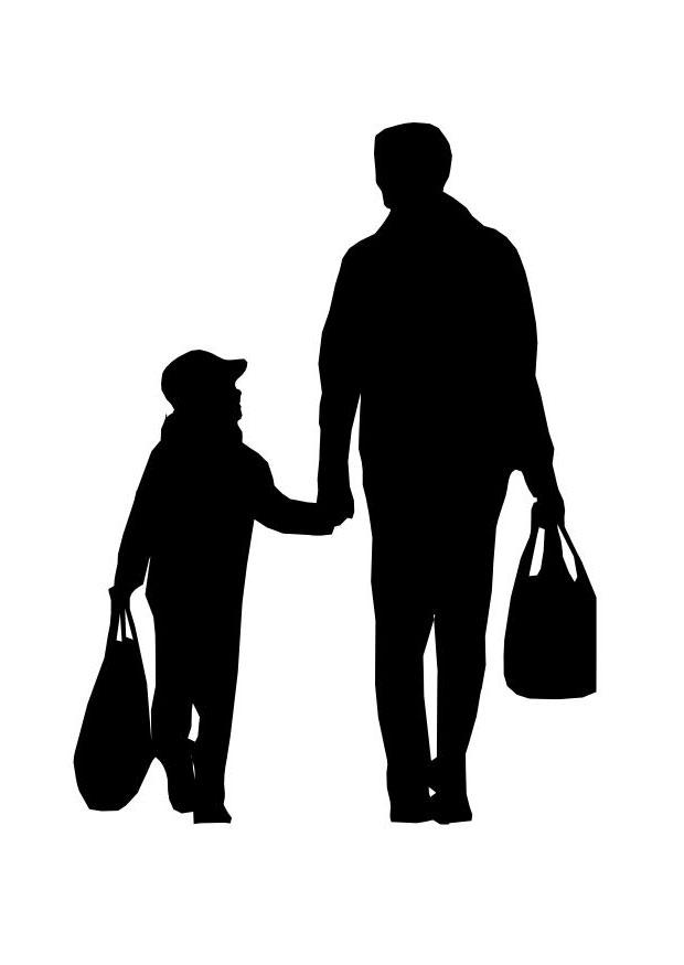 vater mit kind Malvorlage vater mit kind