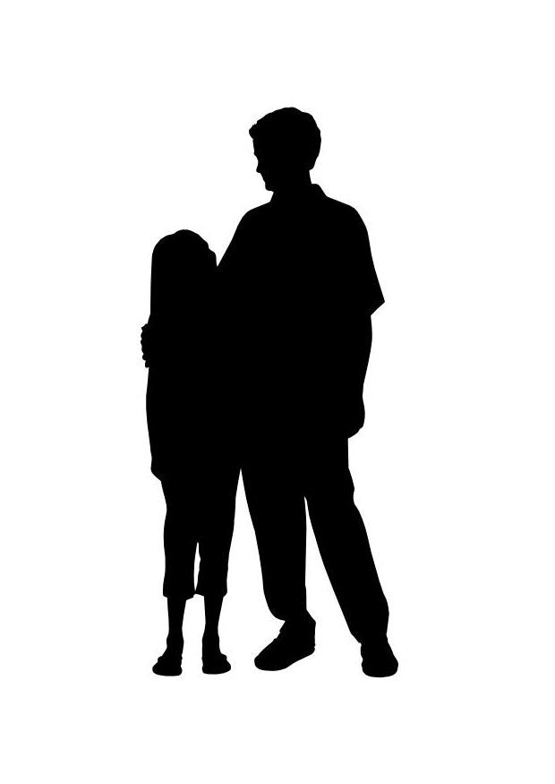 vater mit tochter Malvorlage vater mit tochter