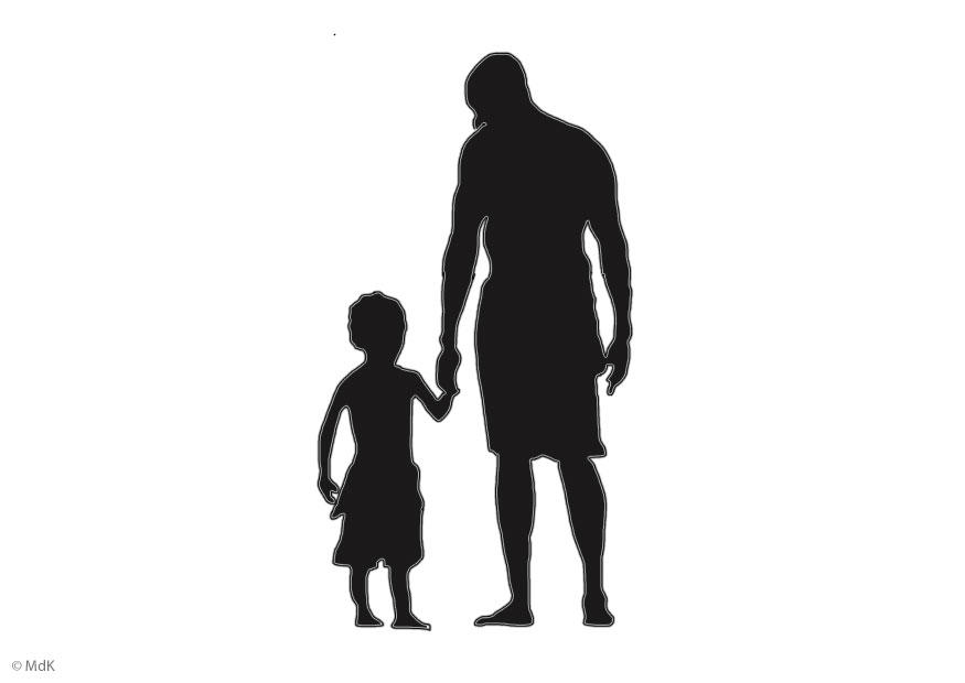 vater und sohn Malvorlage vater und sohn