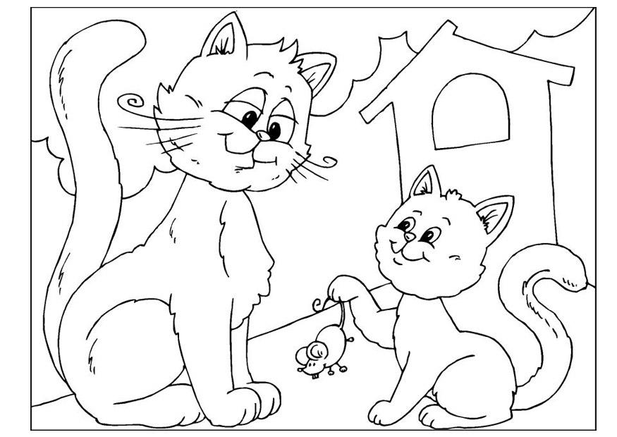 vatertag - katzen Malvorlage vatertag - katzen