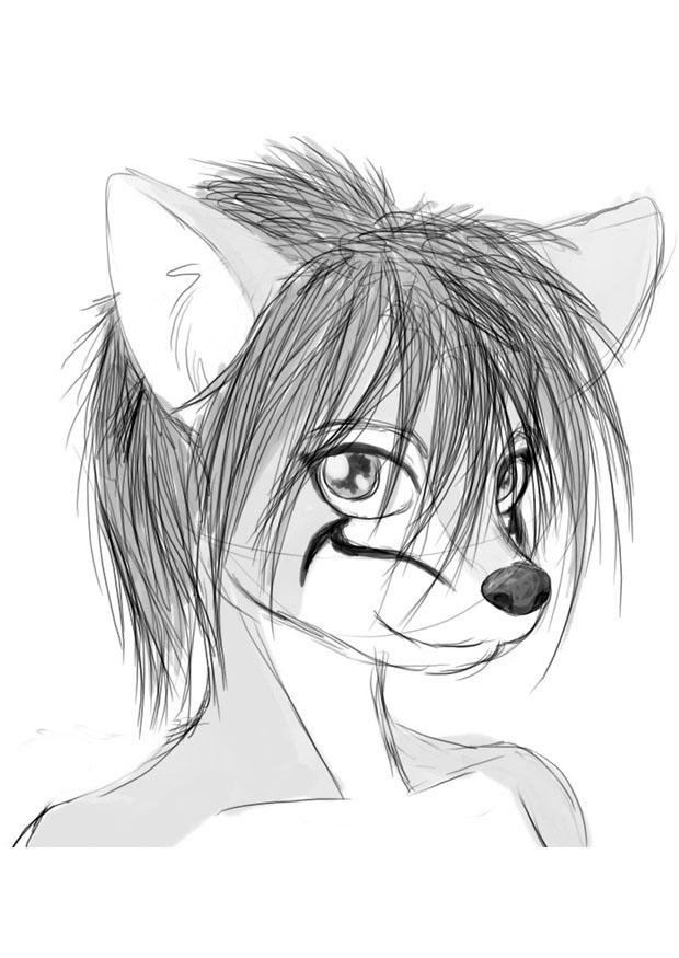 Malvorlage vixen - weiblicher fuchs