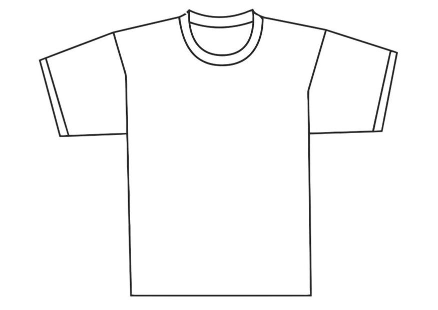 vorderseite vom t-shirt Malvorlage vorderseite vom t-shirt