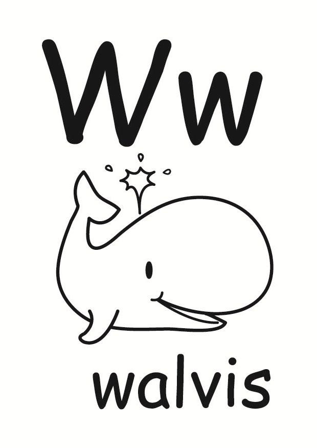 w Malvorlage w