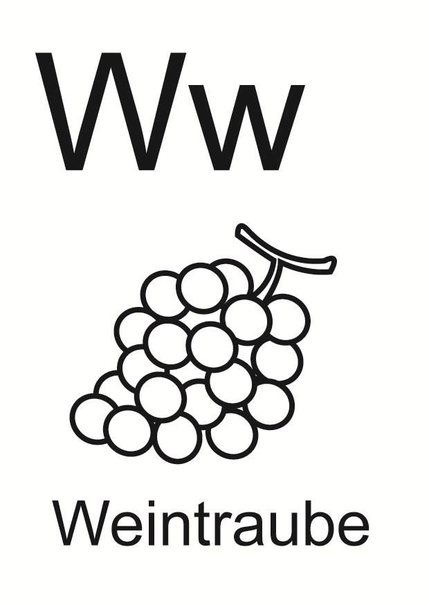 w Malvorlage w