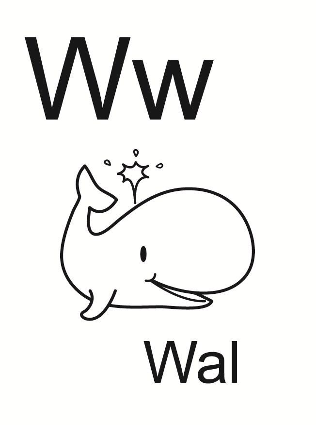 w Malvorlage w