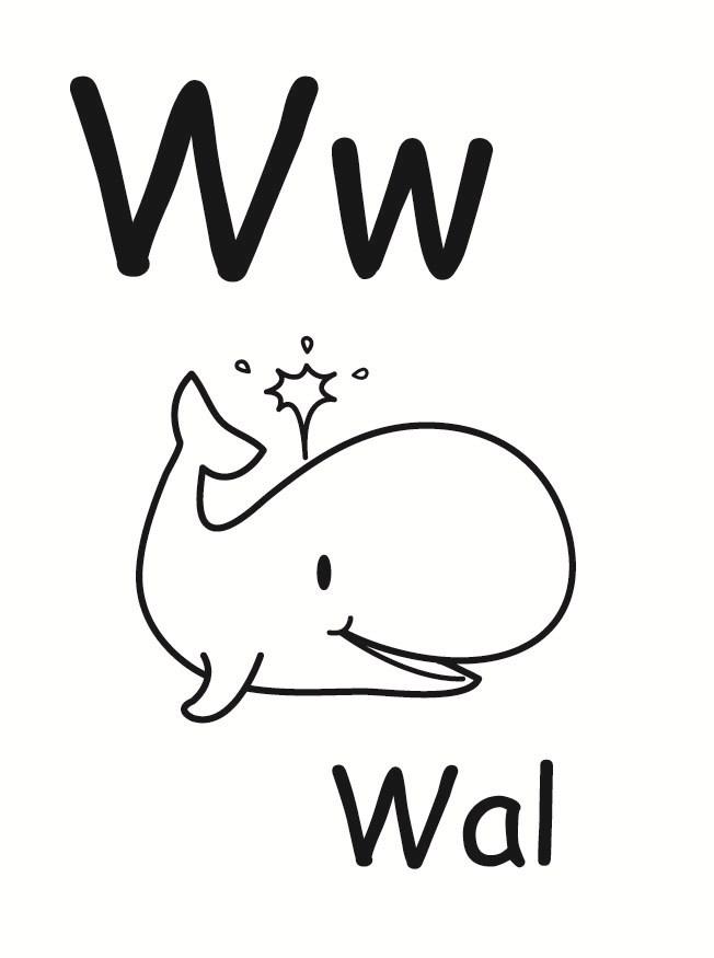 w Malvorlage w