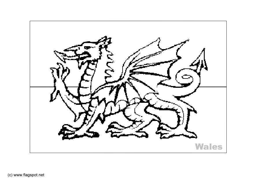 wales Malvorlage wales