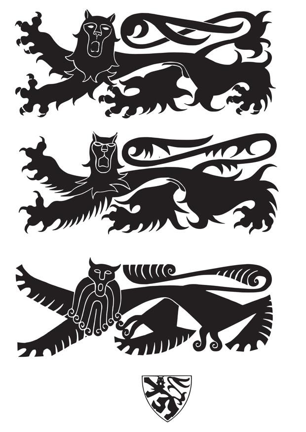 Malvorlage wappen mit lA¶wen