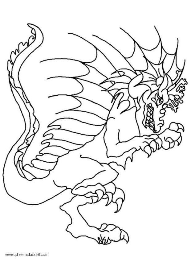 Malvorlage wart, der drache