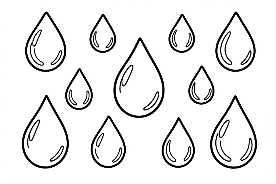 wassertropfen Malvorlage wassertropfen