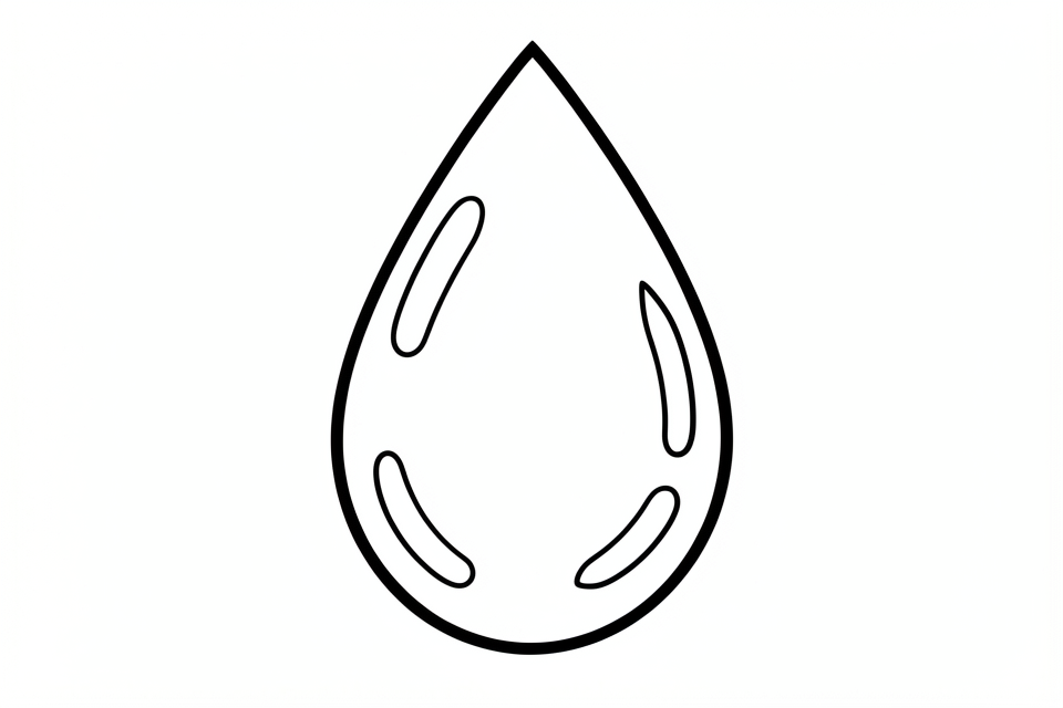Malvorlage wassertropfen