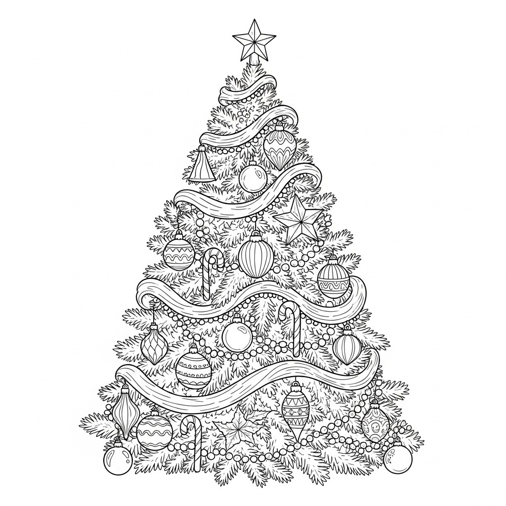weihnachtsbaum geschmA¼ckt Malvorlage weihnachtsbaum geschmA¼ckt