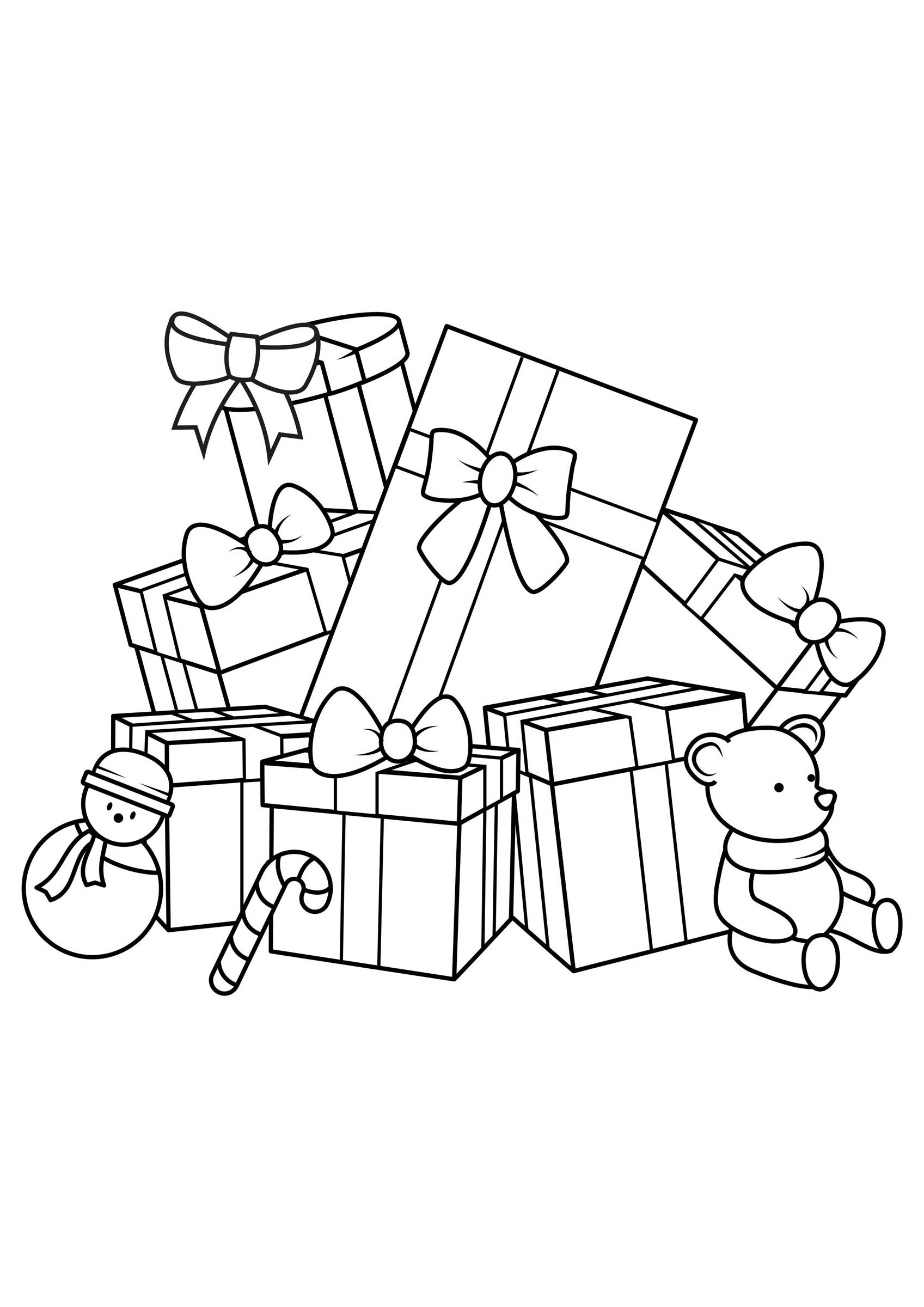 weihnachtsgeschenke Malvorlage weihnachtsgeschenke
