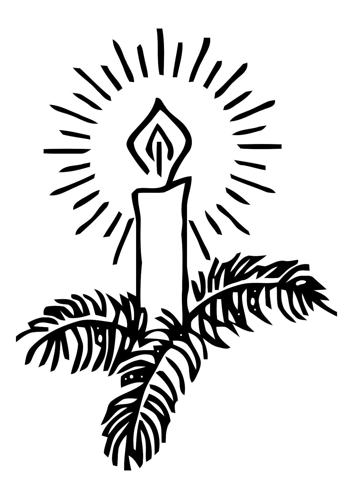 weihnachtskerze Malvorlage weihnachtskerze