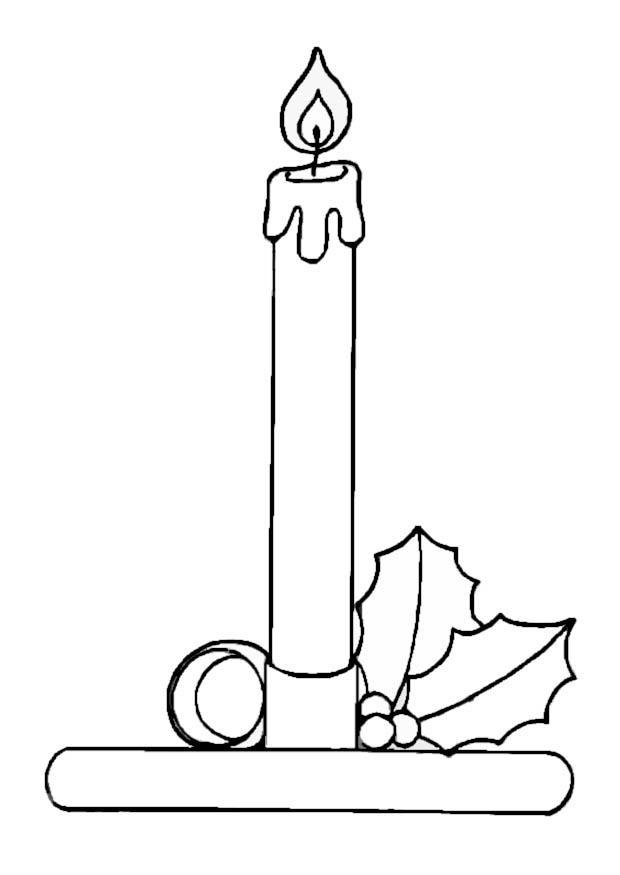 weihnachtskerze Malvorlage weihnachtskerze