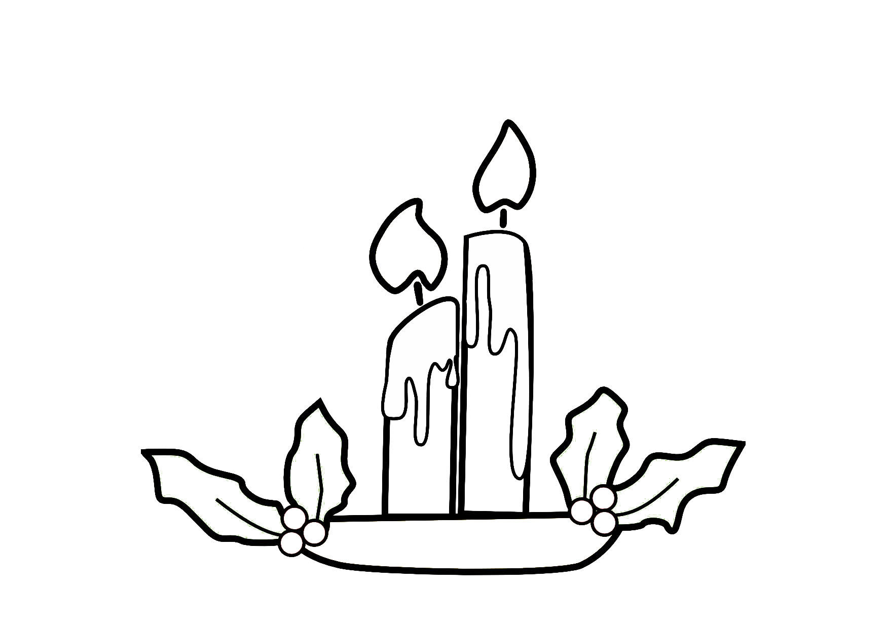 weihnachtskerzen Malvorlage weihnachtskerzen