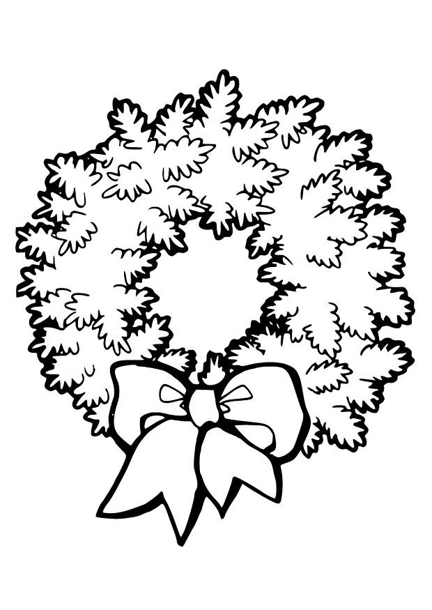 weihnachtskranz Malvorlage weihnachtskranz
