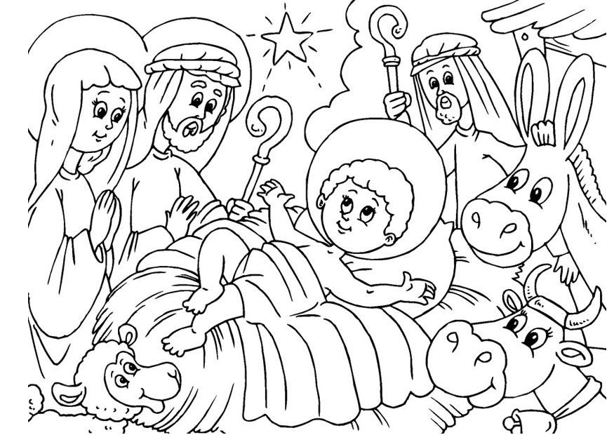 weihnachtskrippe Malvorlage weihnachtskrippe