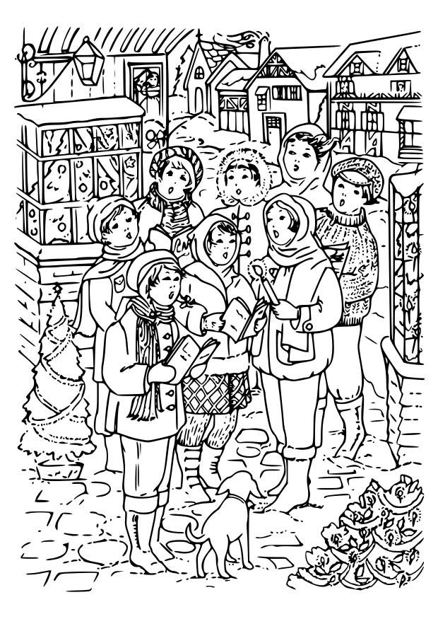 weihnachtslied singen Malvorlage weihnachtslied singen