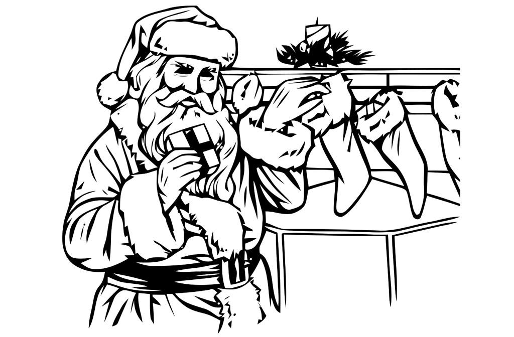 weihnachtsmann Malvorlage weihnachtsmann