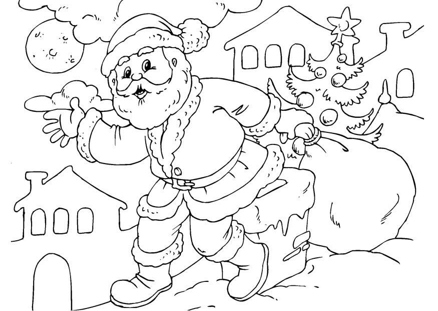 weihnachtsmann Malvorlage weihnachtsmann