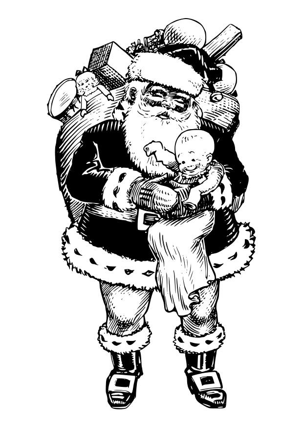 weihnachtsmann Malvorlage weihnachtsmann
