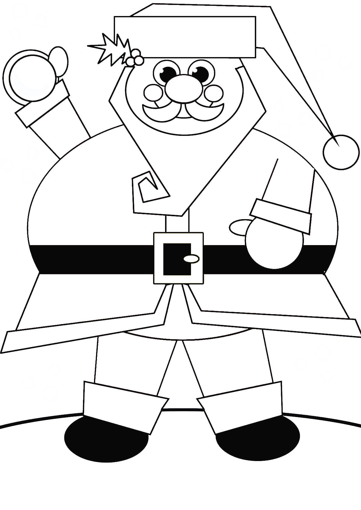 weihnachtsmann Malvorlage weihnachtsmann