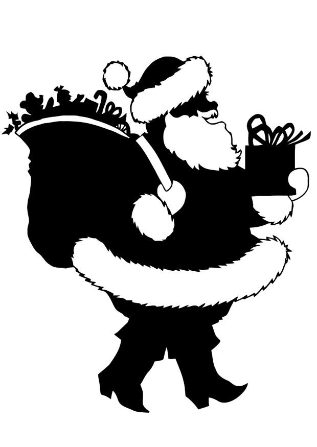 weihnachtsmann mit geschenken Malvorlage weihnachtsmann mit geschenken