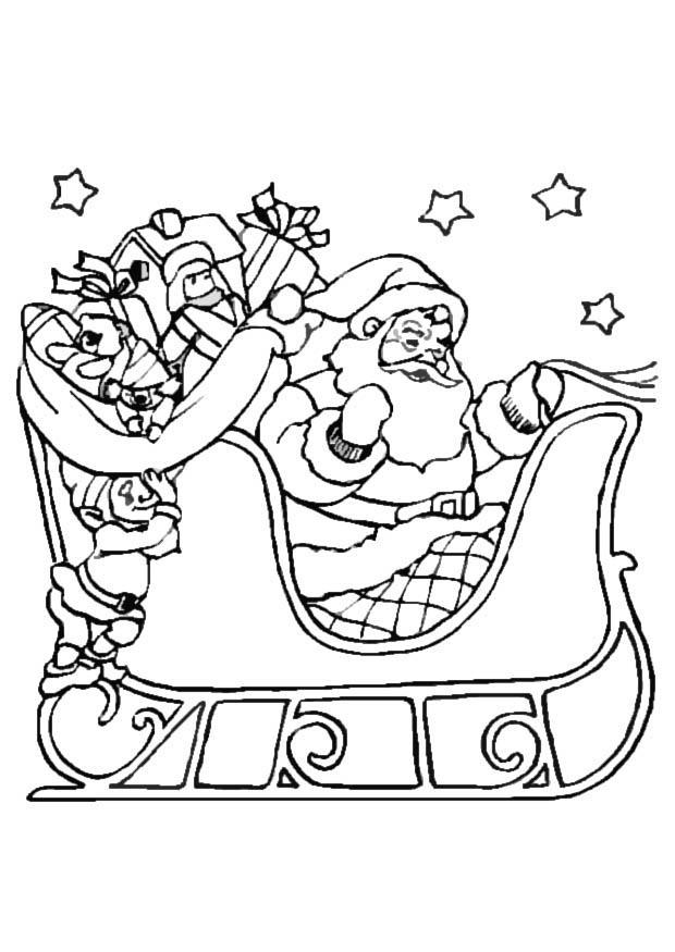 weihnachtsschlitten Malvorlage weihnachtsschlitten