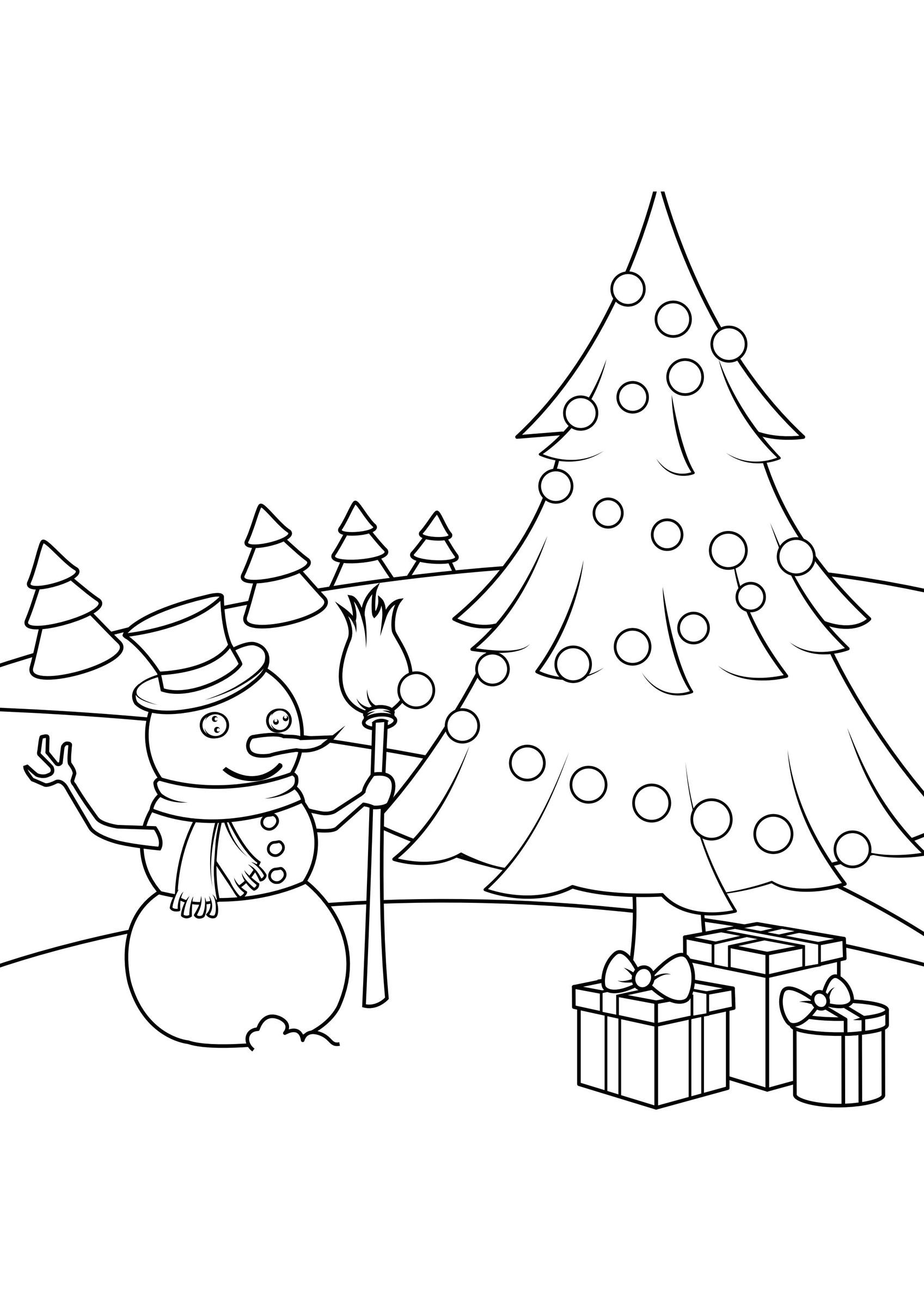 Malvorlage weihnachtsszene