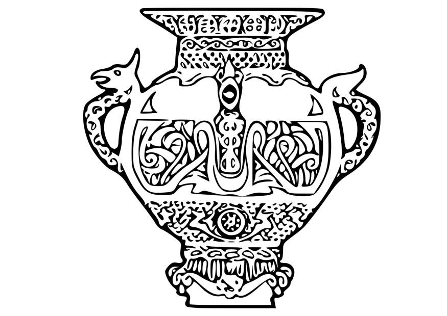 wikinger vase Malvorlage wikinger vase