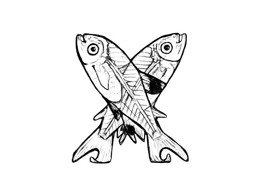 x-x-ray fish Malvorlage x-x-ray fish
