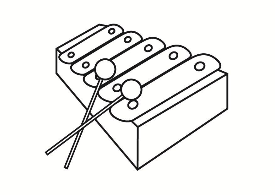 xylophon Malvorlage xylophon