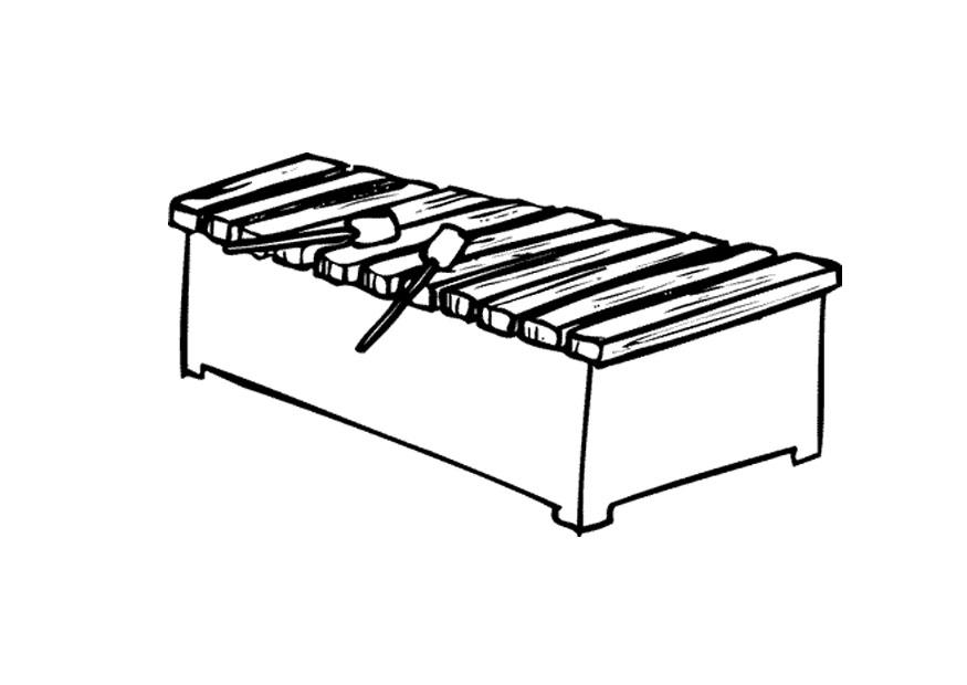 xylophon Malvorlage xylophon