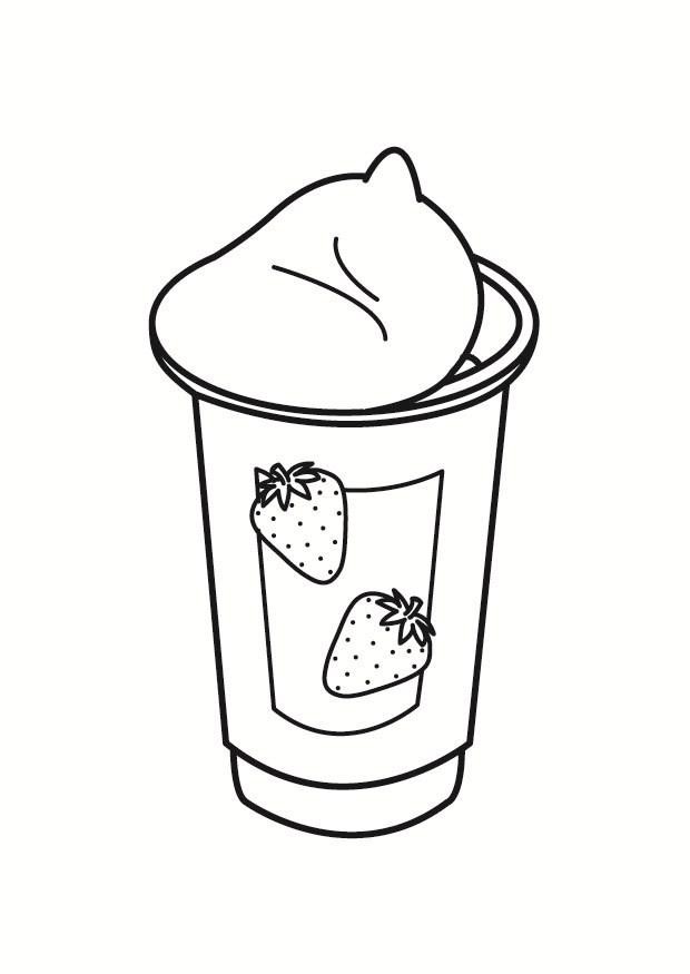 yoghurt Malvorlage yoghurt