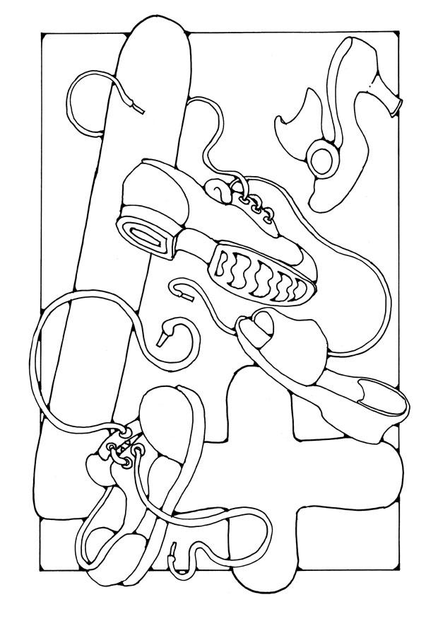 zahl - 4 Malvorlage zahl - 4