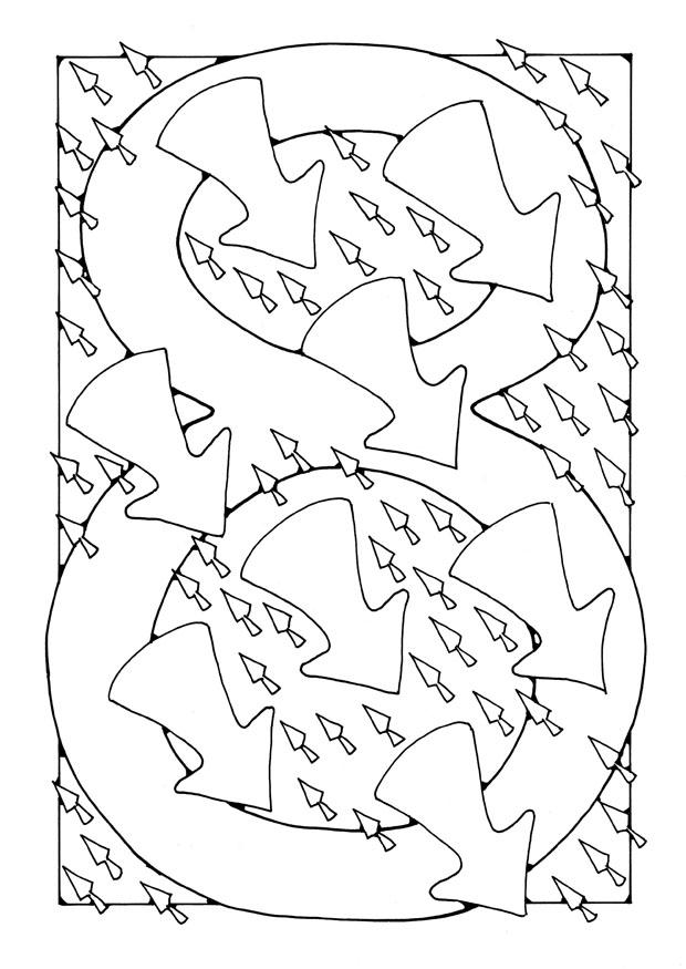 zahl - 8 Malvorlage zahl - 8