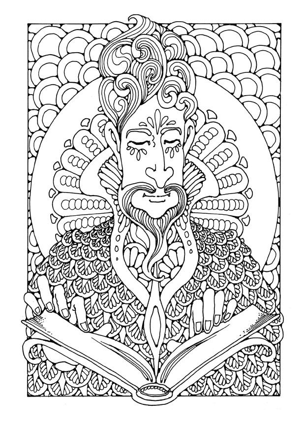 zauberer Malvorlage zauberer
