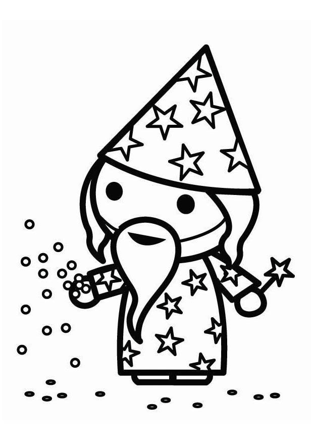 zauberer karneval Malvorlage zauberer karneval