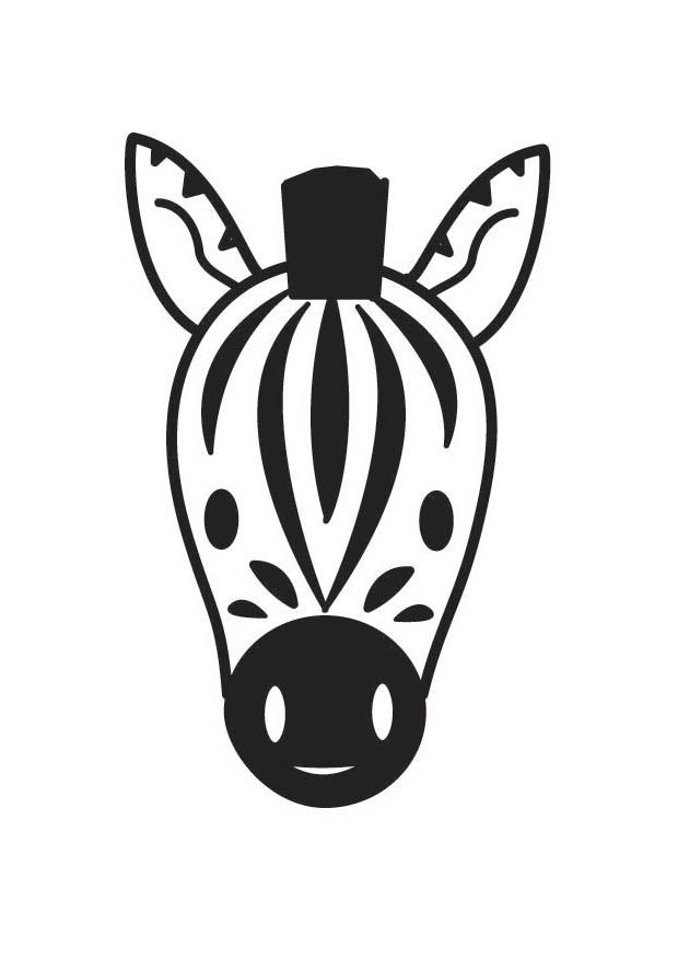 zebrakopf Malvorlage zebrakopf