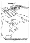 Malvorlagen 05 Leben und Arbeiten im Weltall