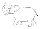 Malvorlagen 07b. Elefant 