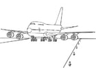 Malvorlage  747 Flugzeug