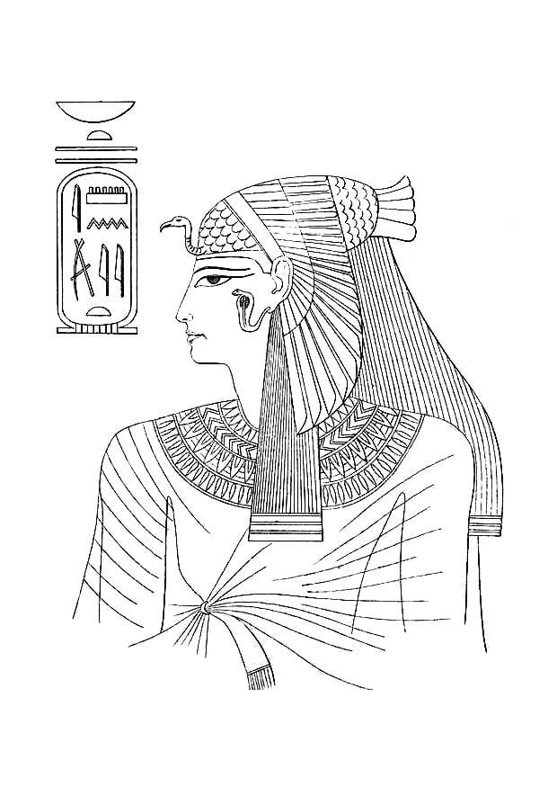 Malvorlage  Ãgyptische Frau