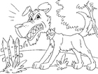 malvorlage ärgerlicher Hund